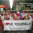 Image advertising LYP event at New York City Pride Parade 2016